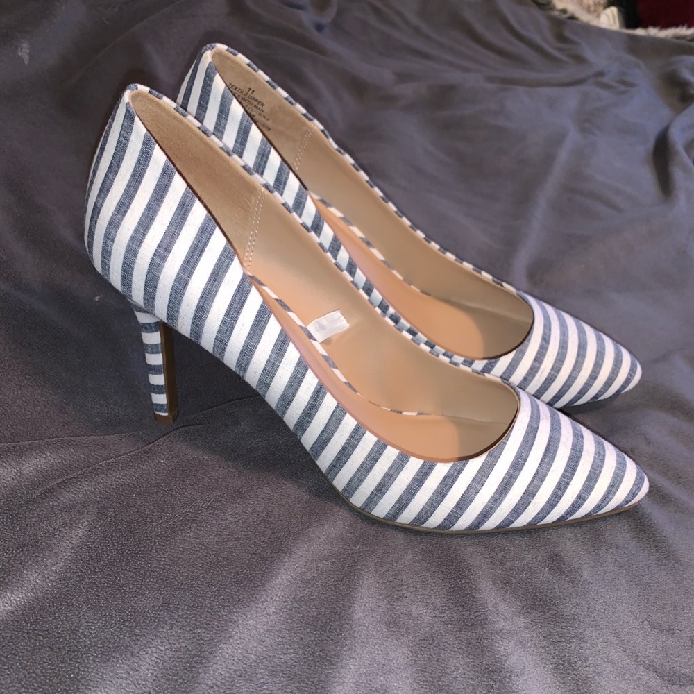 Striped Heels, Merona, Size 11